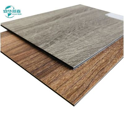 2440mm Ahşap Tanesi Dış Duvar Kaplama Pvdf Kaplama ACP 6mm