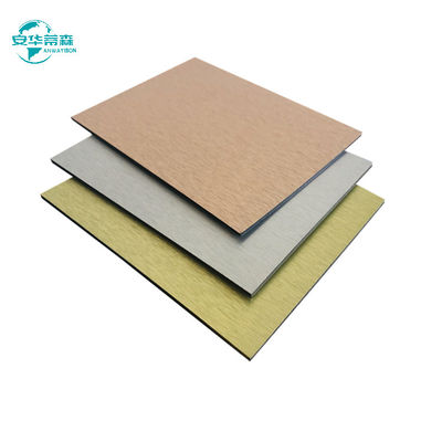 A3003 Serisi Alucobond Brushed Aluminium Composite Sheet Dış Duvar Kaplamaları