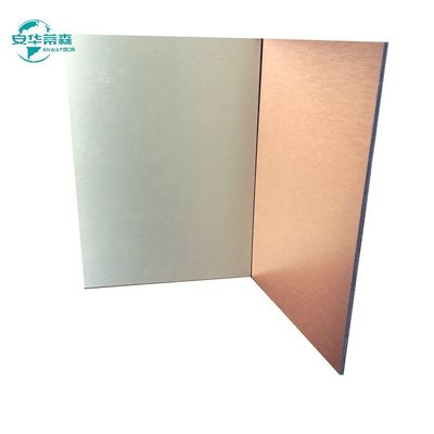 1220mm fırçalanmış ACP Yangın Dayanıklı Kompozit Paneller B1 Yangın Değerlendirmesi